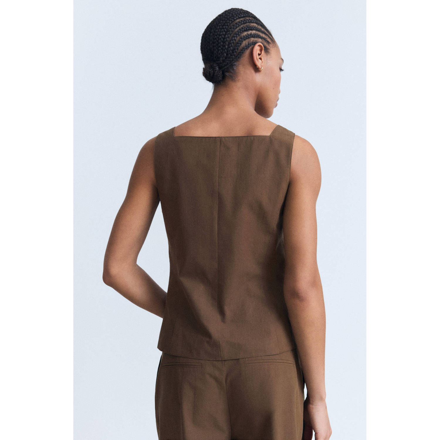 Mango gilet bruin