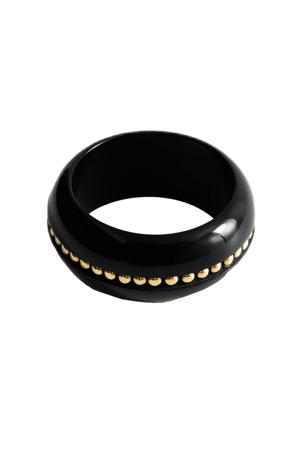 armband met studs zwart