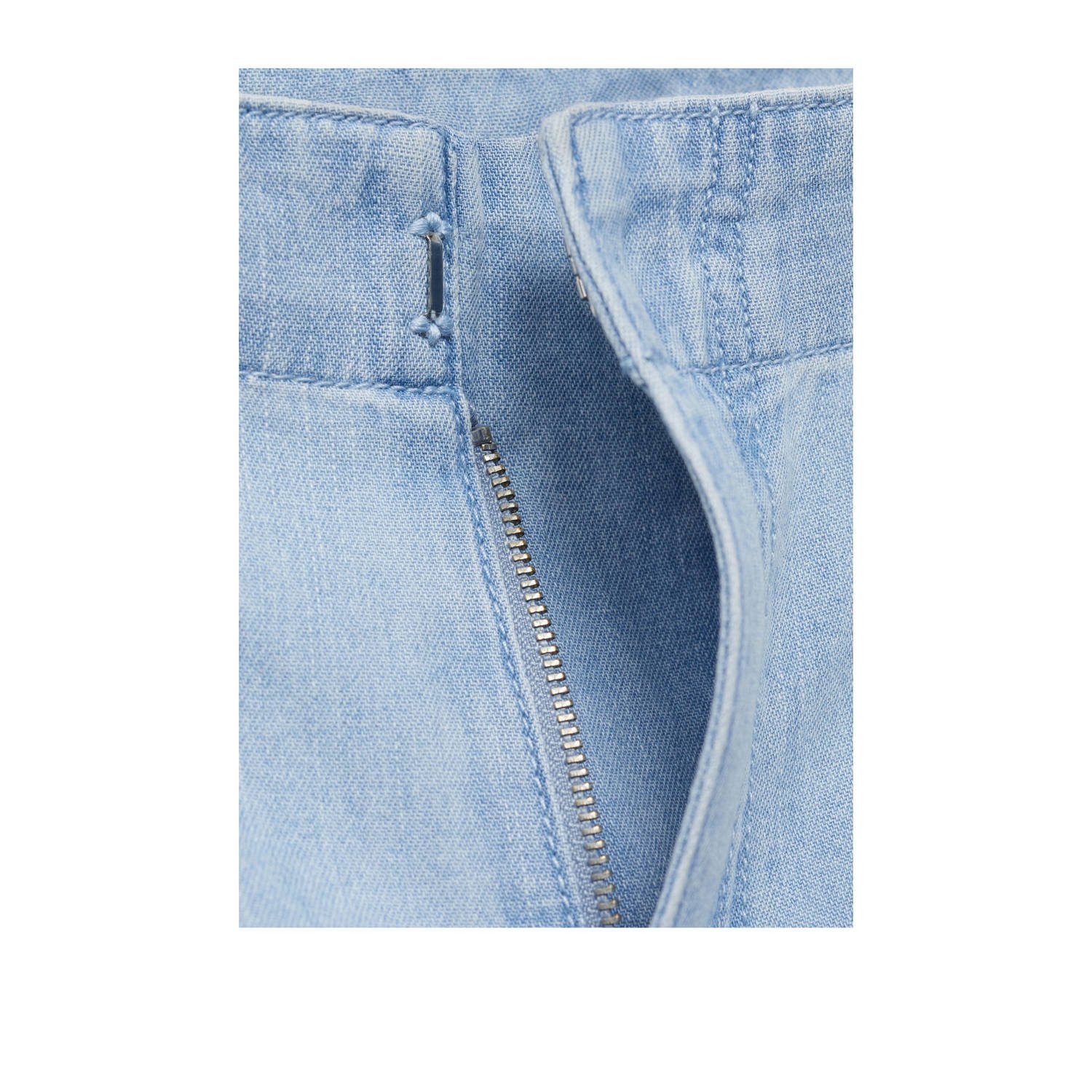 Mango wide leg jeans light blue denim