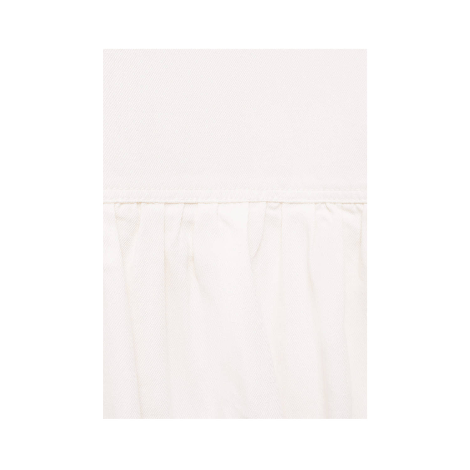 Mango denim korte jurk wit