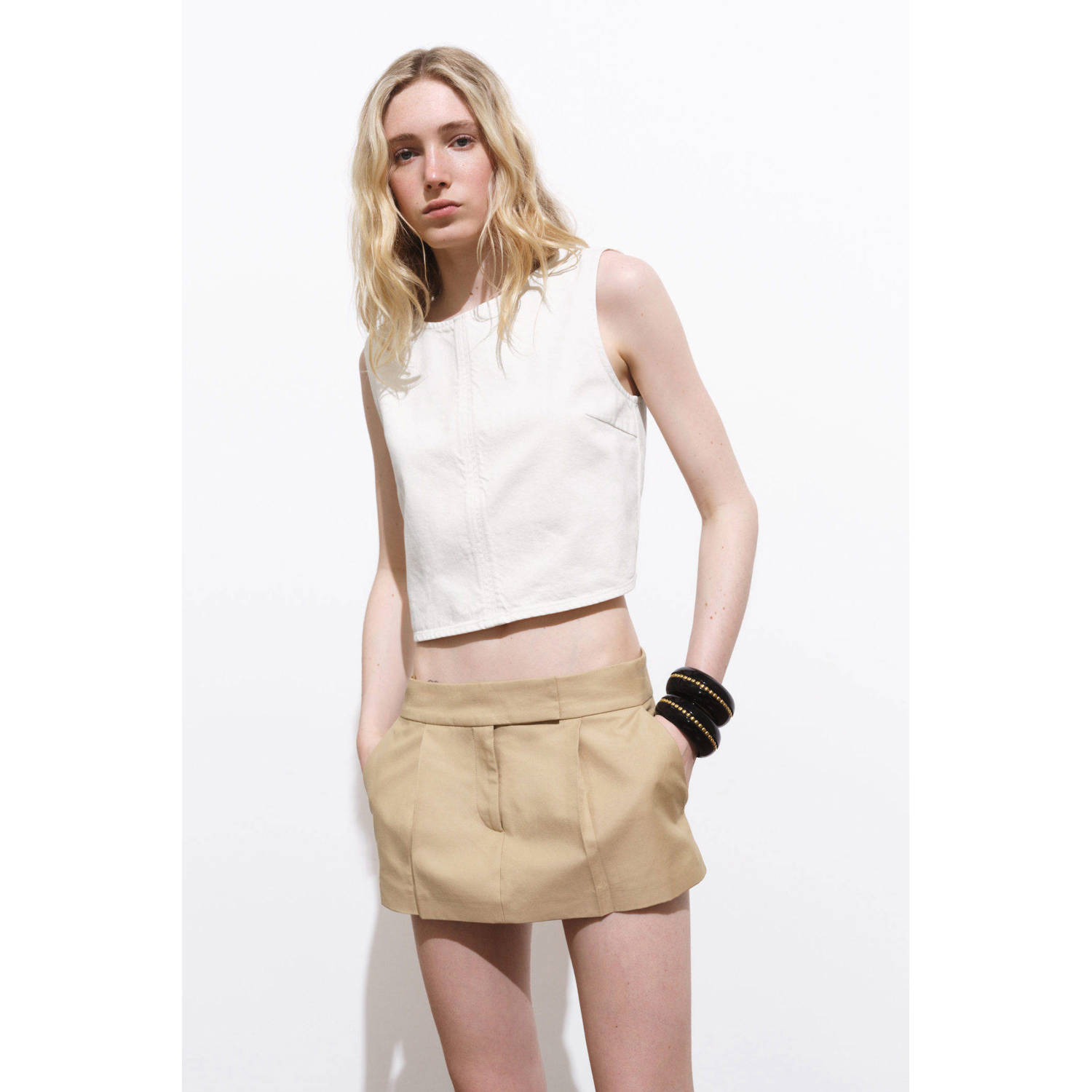 Mango top ecru