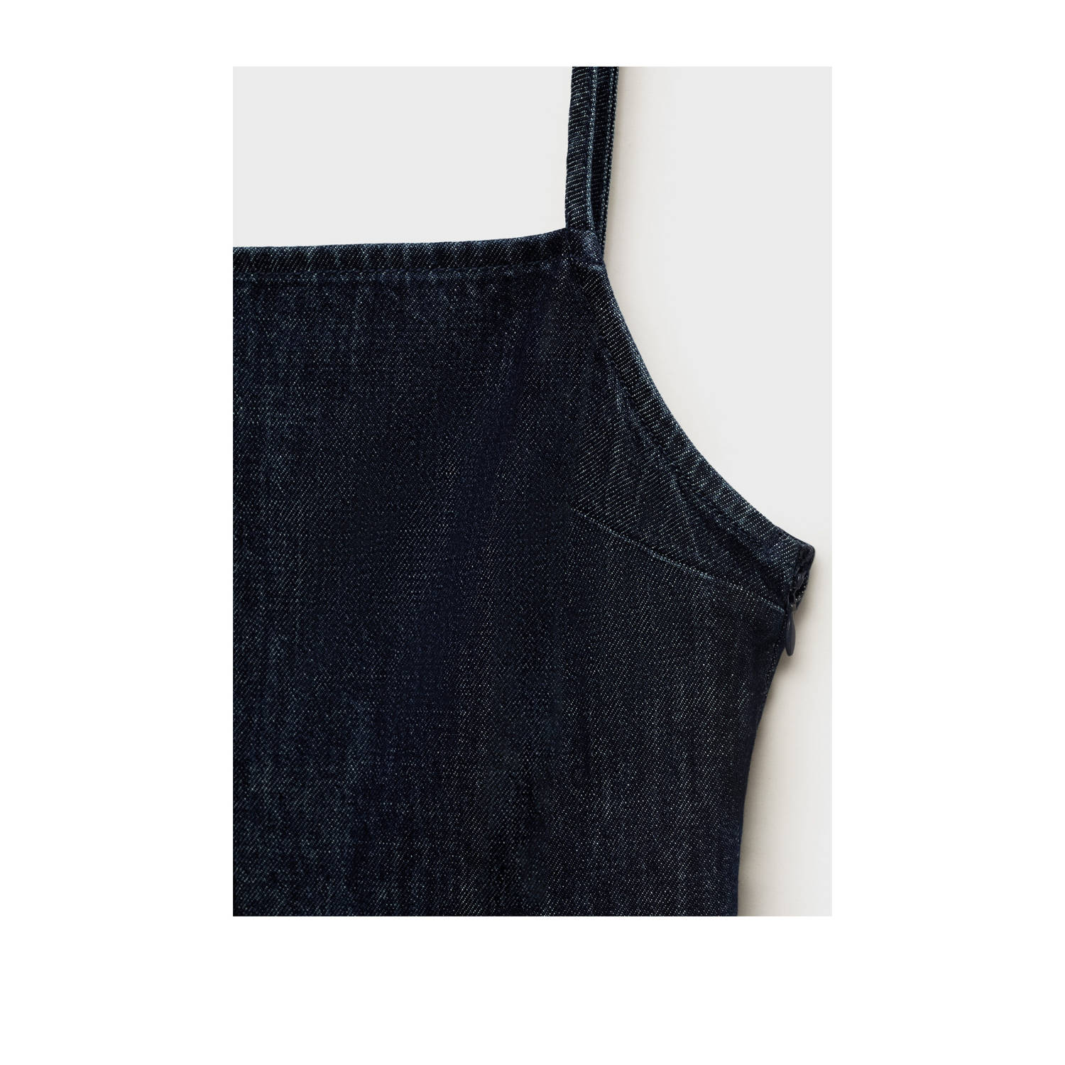 Mango denim dark blue denim playsuit
