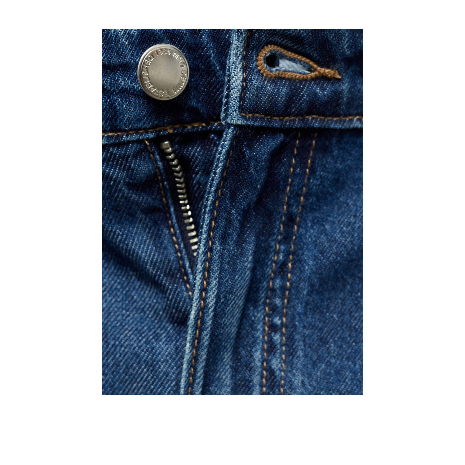 Mango wide leg jeans dark blue denim