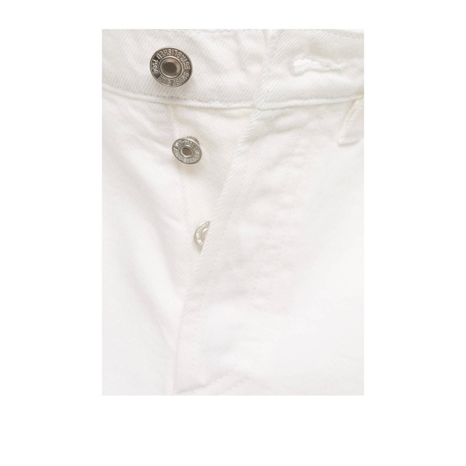 Mango denim wide leg regular waist short wit