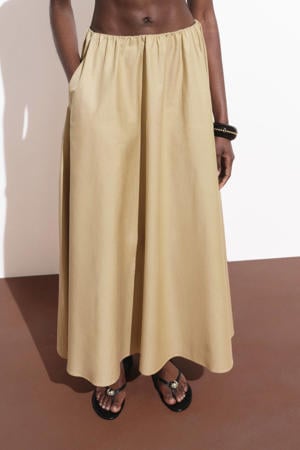 midi rok beige