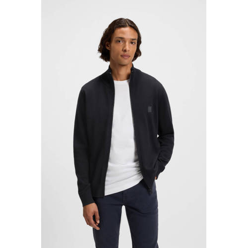 BOSS gebreid vest donkerblauw afbeelding