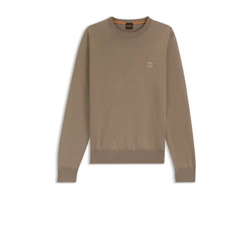 BOSS pullover fijn gebreid bruin afbeelding
