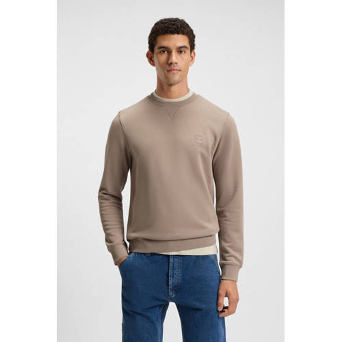 BOSS sweater lichtbruin afbeelding