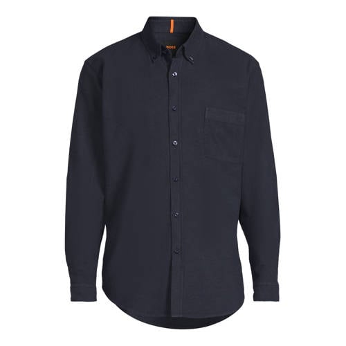 BOSS regular casual overhemd donkerblauw afbeelding