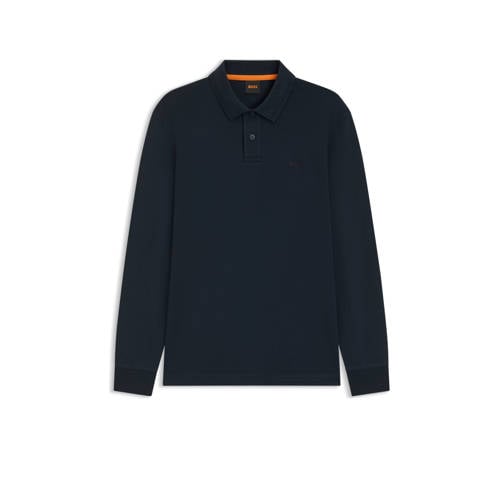 BOSS regular polo donkerblauw afbeelding