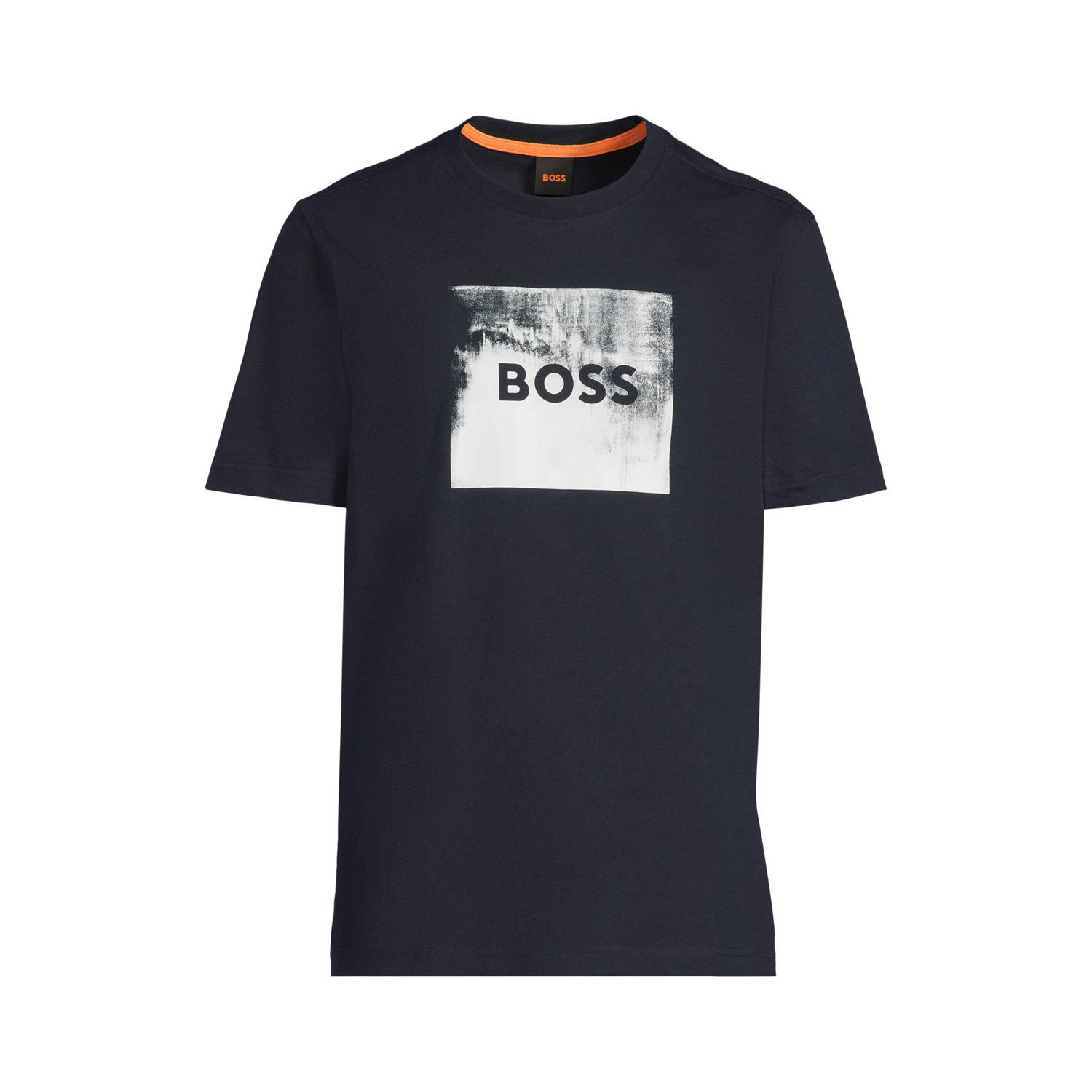 BOSS regular T-shirt donkerblauw