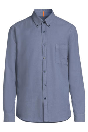 regular casual overhemd blauw