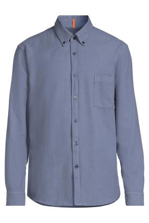 regular casual overhemd blauw