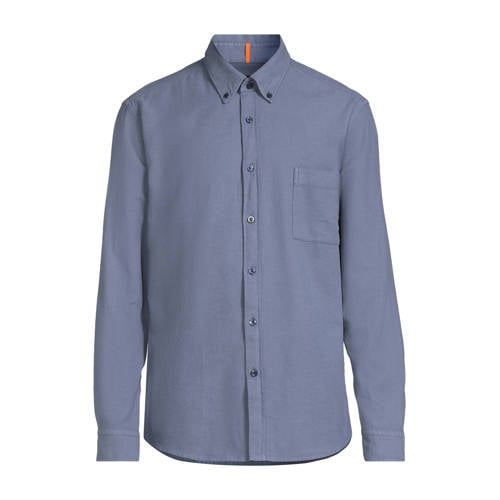 BOSS regular casual overhemd blauw afbeelding