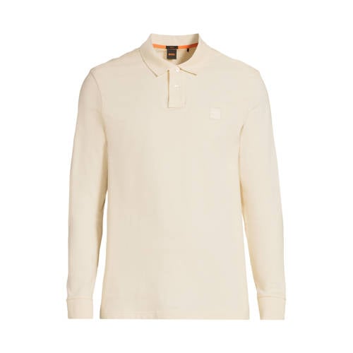 BOSS slim polo lichtgeel afbeelding