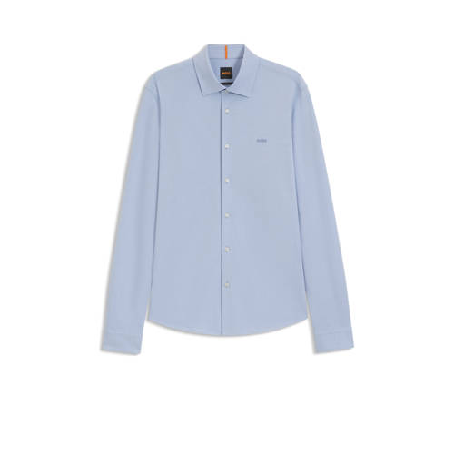 BOSS slim overhemd Mysoft blauw afbeelding