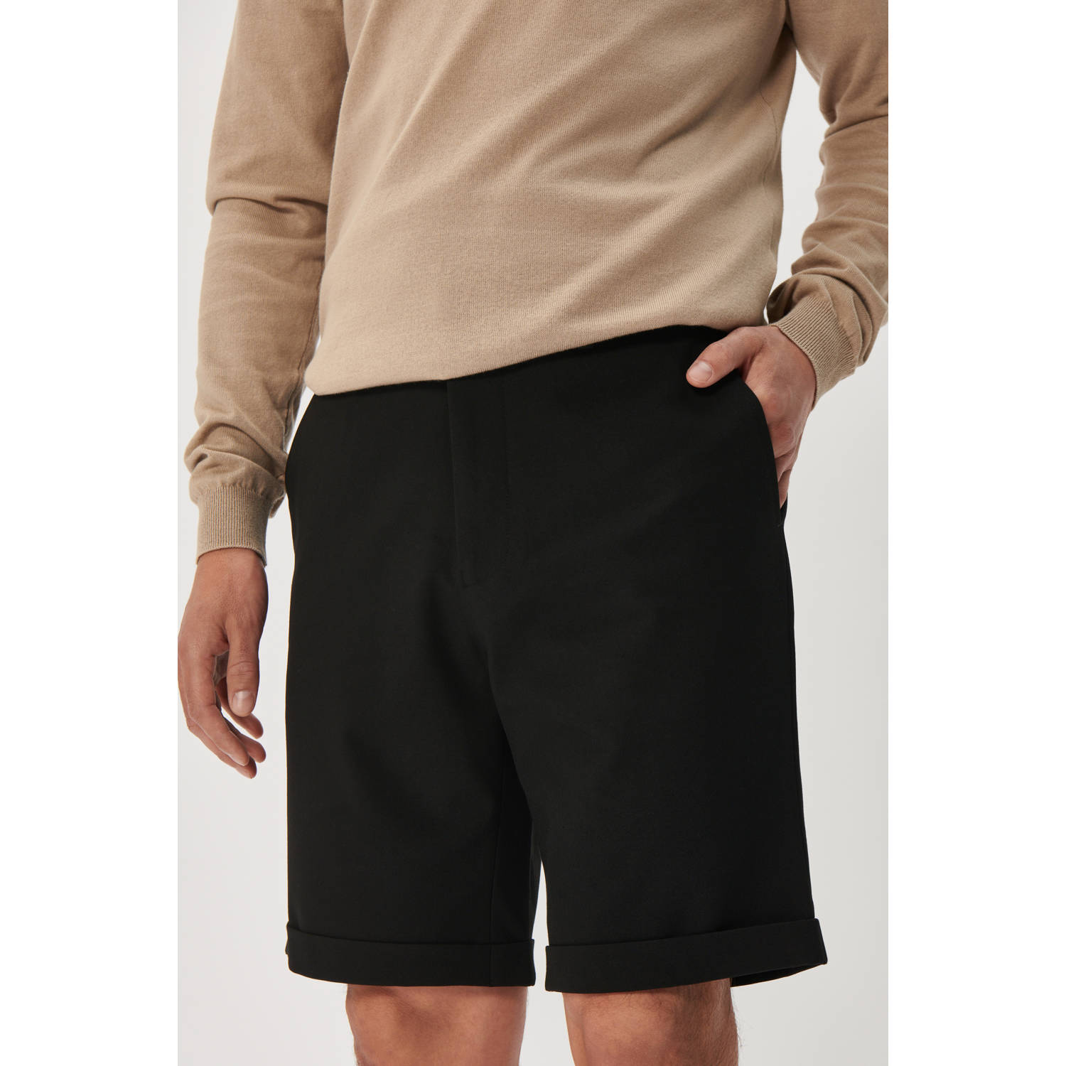 Matinique regular chino short zwart