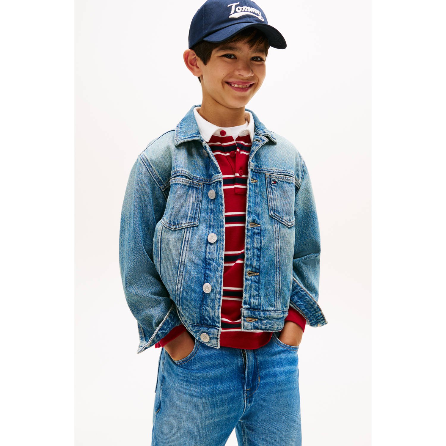 Tommy Hilfiger spijkerjas medium blue denim