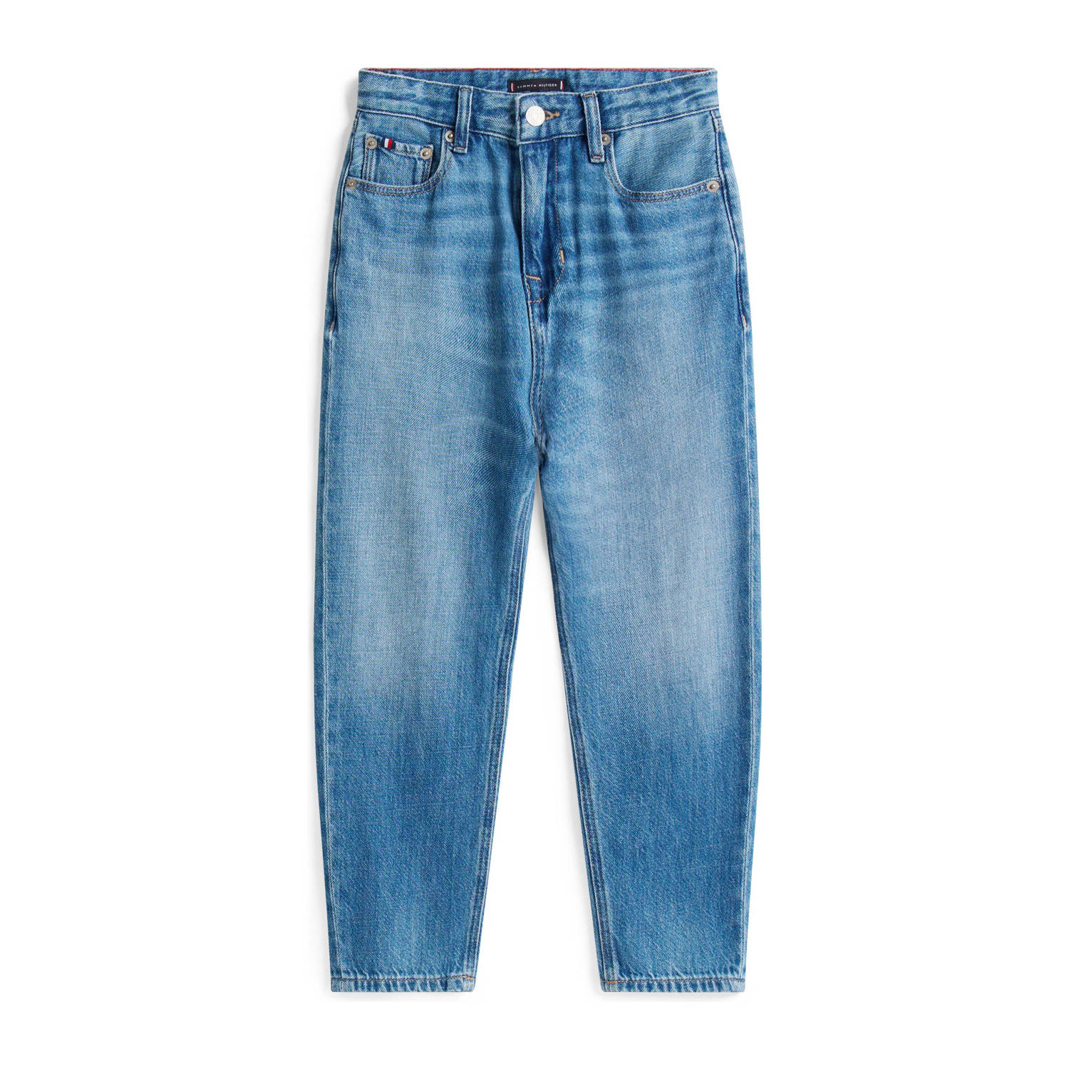 Tommy Hilfiger barrel  waist tapered jeans medium blue denim