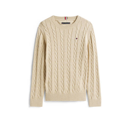 Tommy Hilfiger gebreide trui beige afbeelding