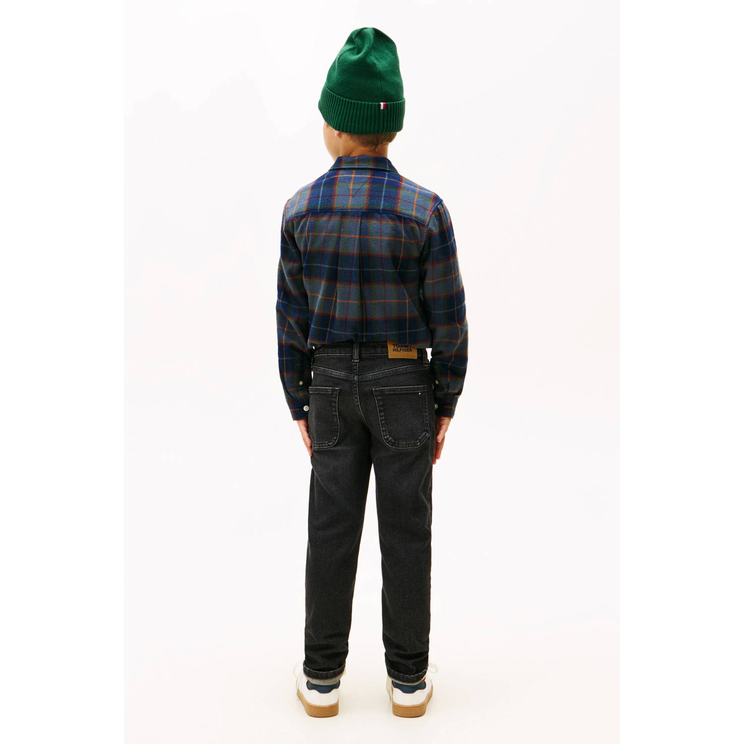 Tommy Hilfiger waist straight leg jeans black denim
