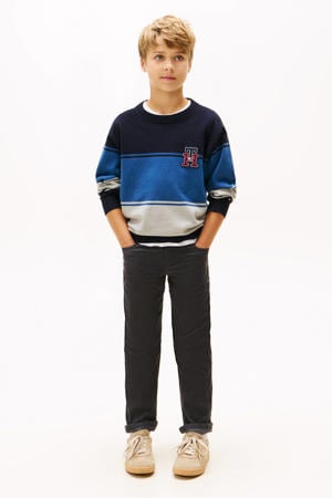 corduroy baggy casual broek zwart