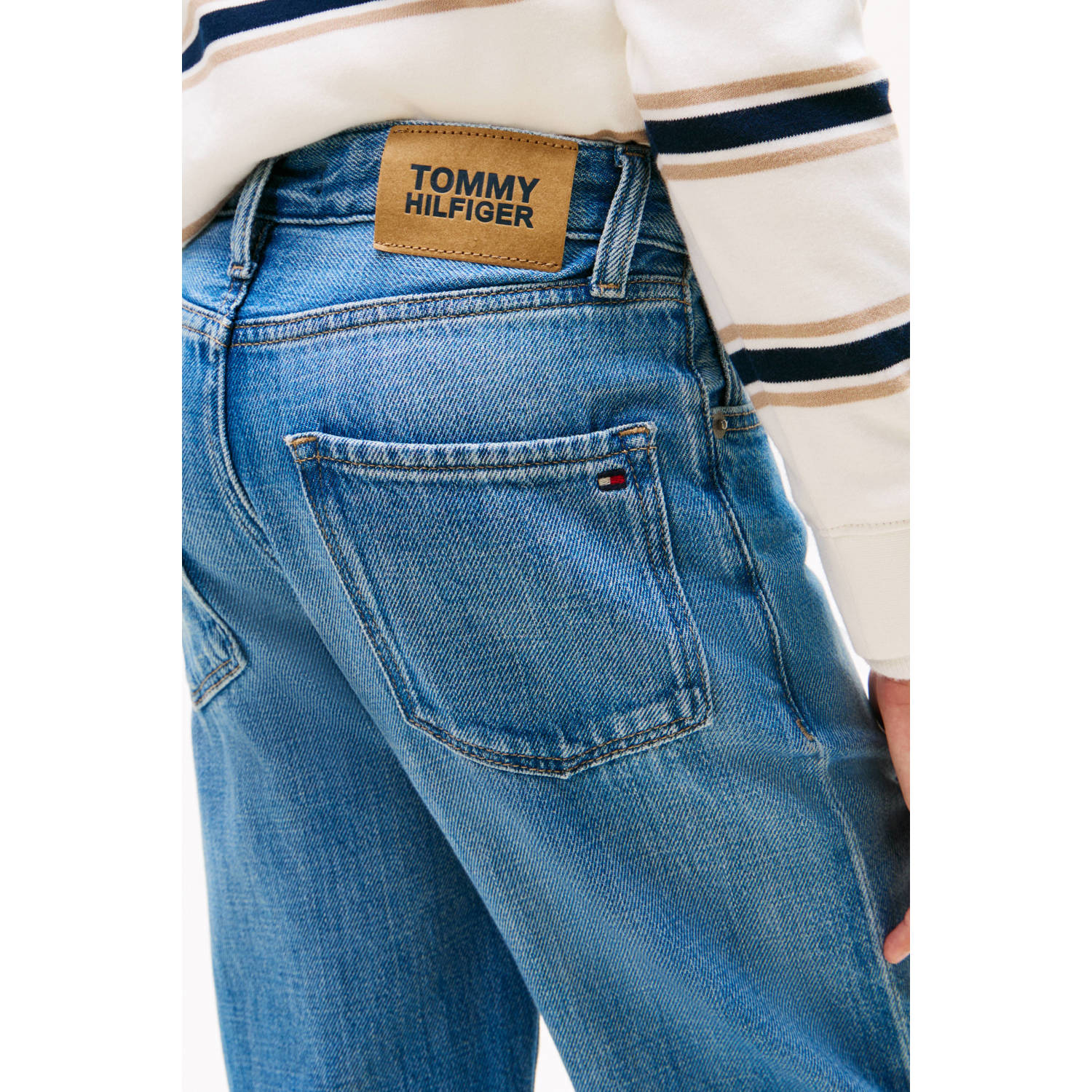Tommy Hilfiger waist loose fit jeans medium blue denim