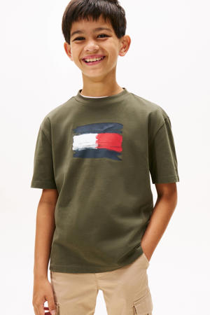 T-shirt donkergroen