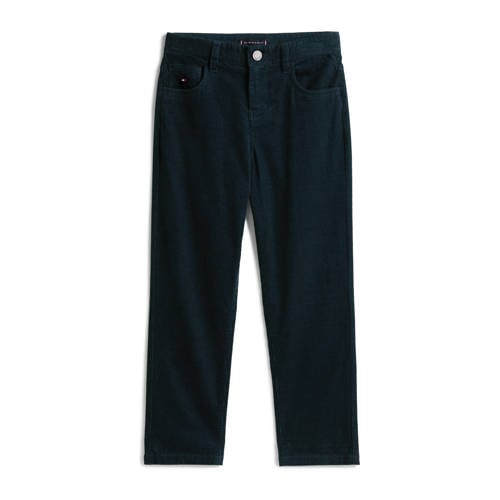 Tommy Hilfiger corduroy baggy casual broek donkerblauw afbeelding