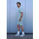 Kultivate regular fit sweatshort grijsgroen