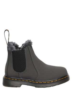 2976 Leonore gevoerde suède enkelboots Gunmetal Soho Buck