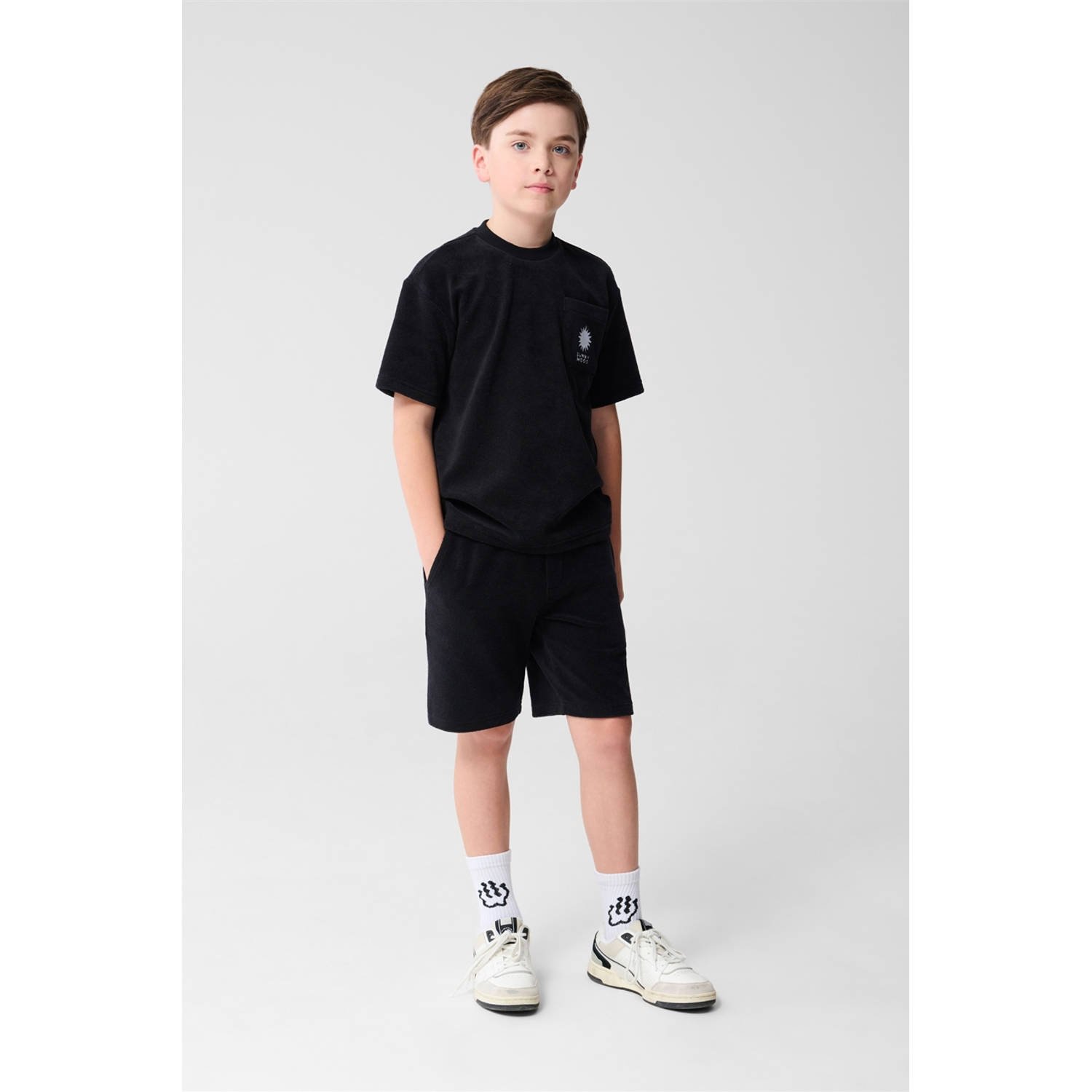 Shoeby regular sweatshort zwart