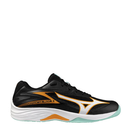 Mizuno Thunder Blade Z zaalsportschoenen zwart/oranje/mintgroen afbeelding