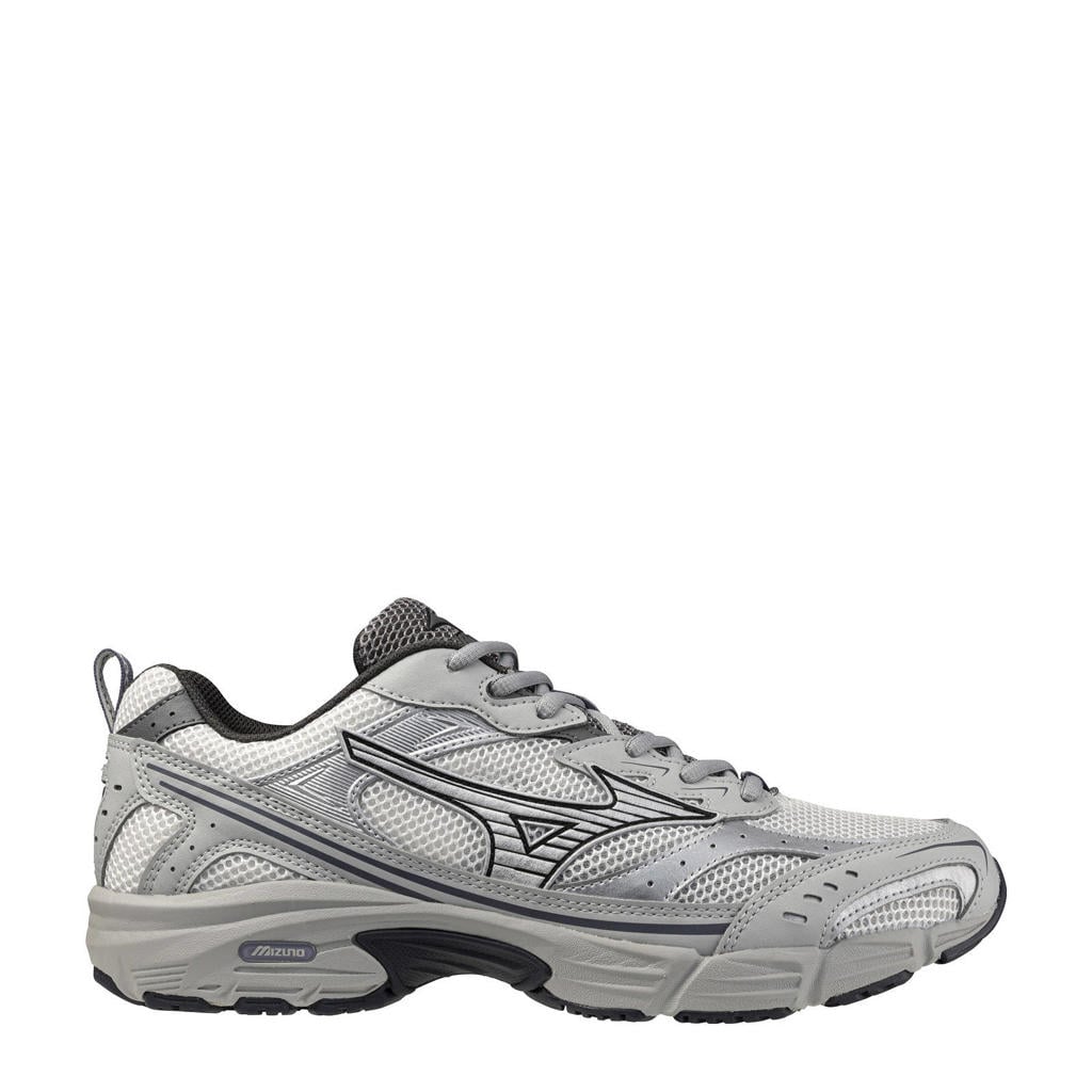 Grijs en zilverkleurige unisex Mizuno S.L. MXR sneakers grijs van mesh-pu/voering: mesh/voetbed: eva met veters