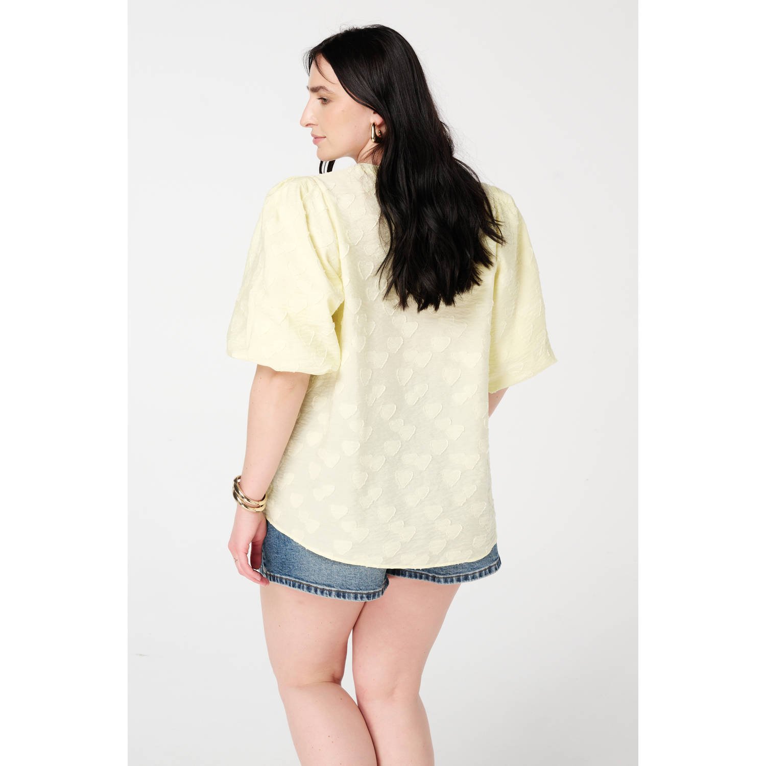 MS Mode blouse lichtgeel