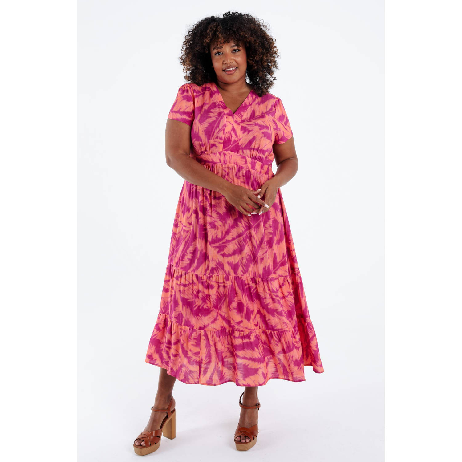 Paprika zomerjurk roze