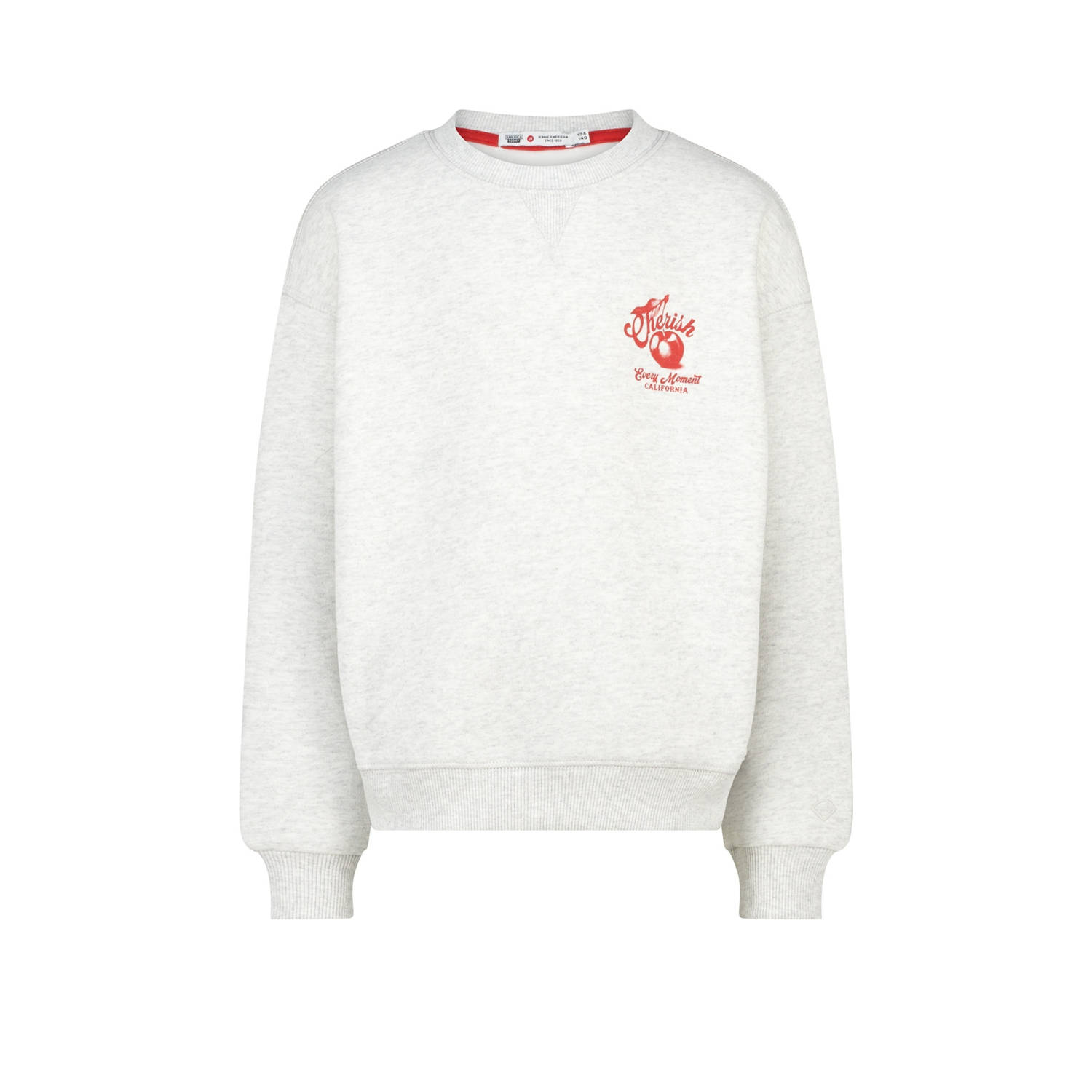 America Today sweater lichtgrijs