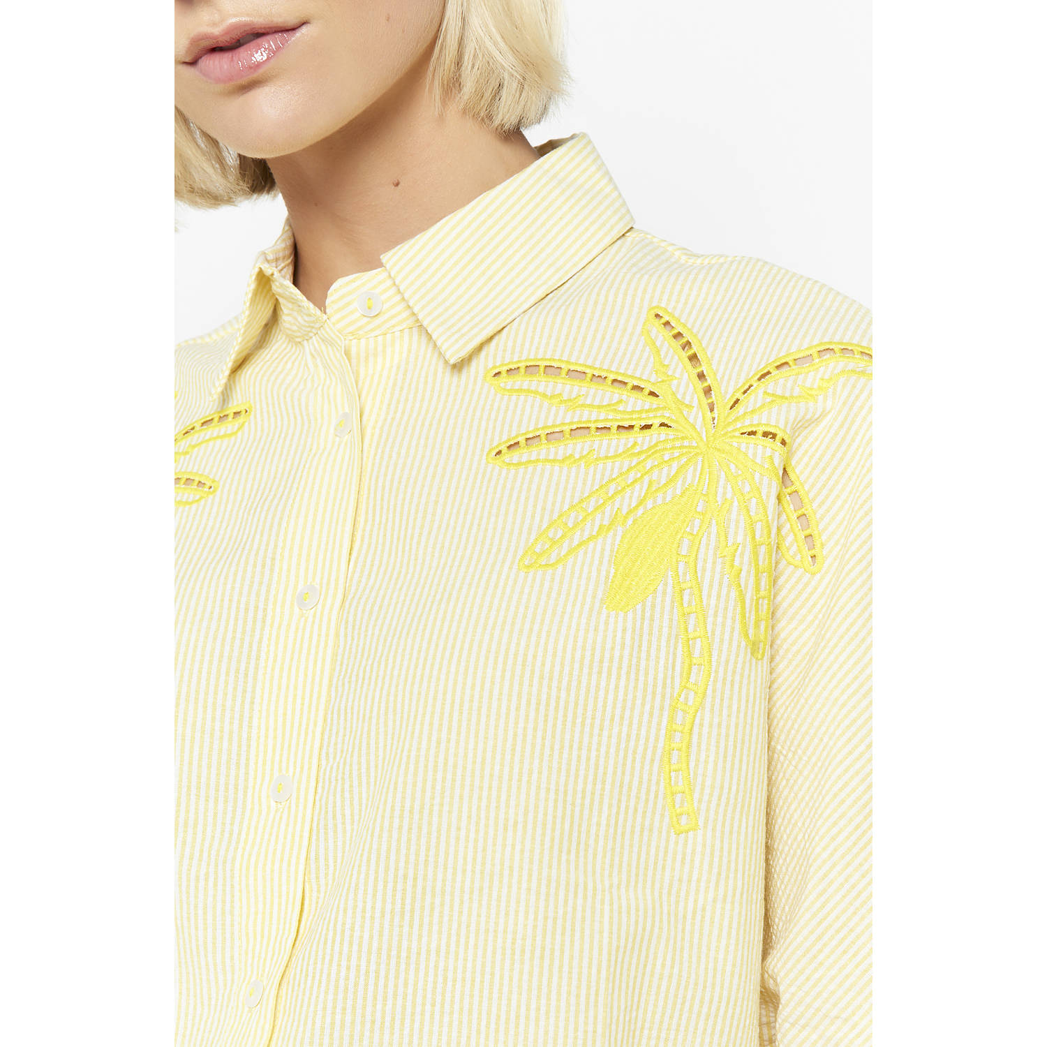 LOLALIZA blouse lichtgeel