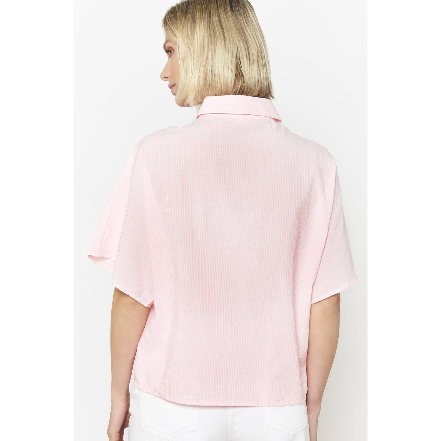 LOLALIZA blouse lichtroze