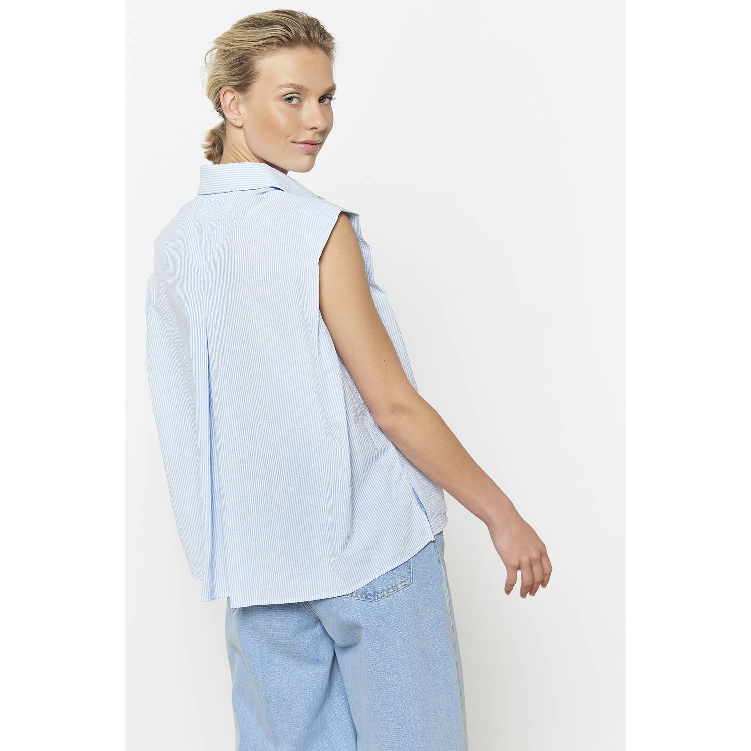 LOLALIZA blouse lichtblauw