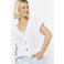 LOLALIZA gebreid vest wit
