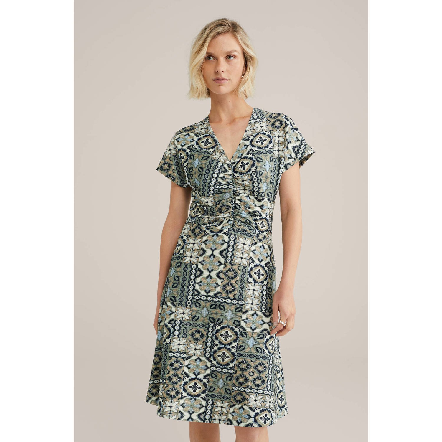 WE Fashion zomerjurk groen
