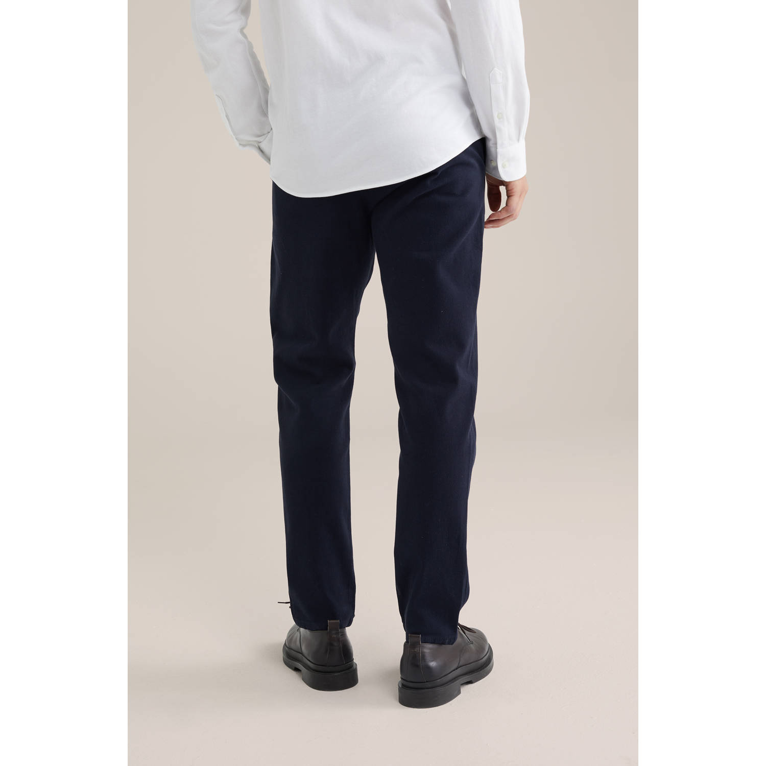 WE Fashion slim chino donkerblauw