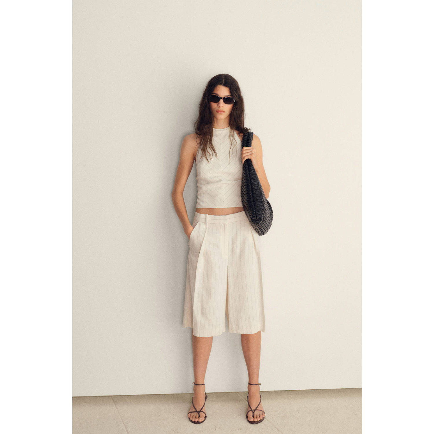 Mango top ecru
