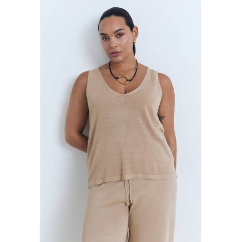Mango top camel afbeelding