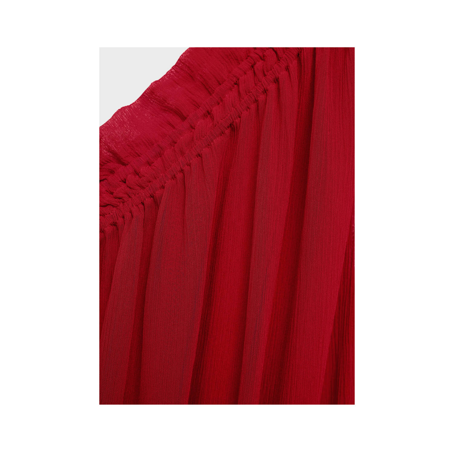 Mango one shoulder jurk rood