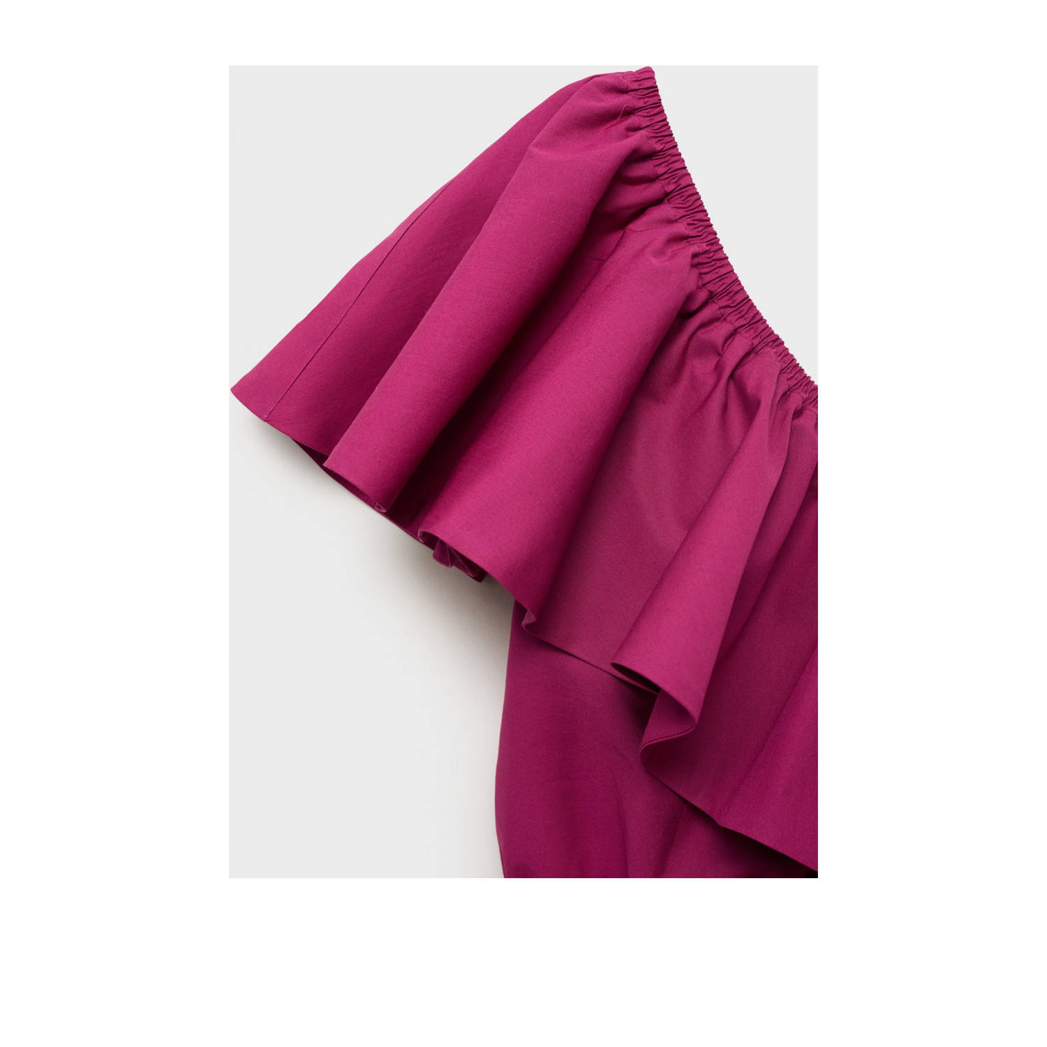 Mango zomerjurk fuchsia