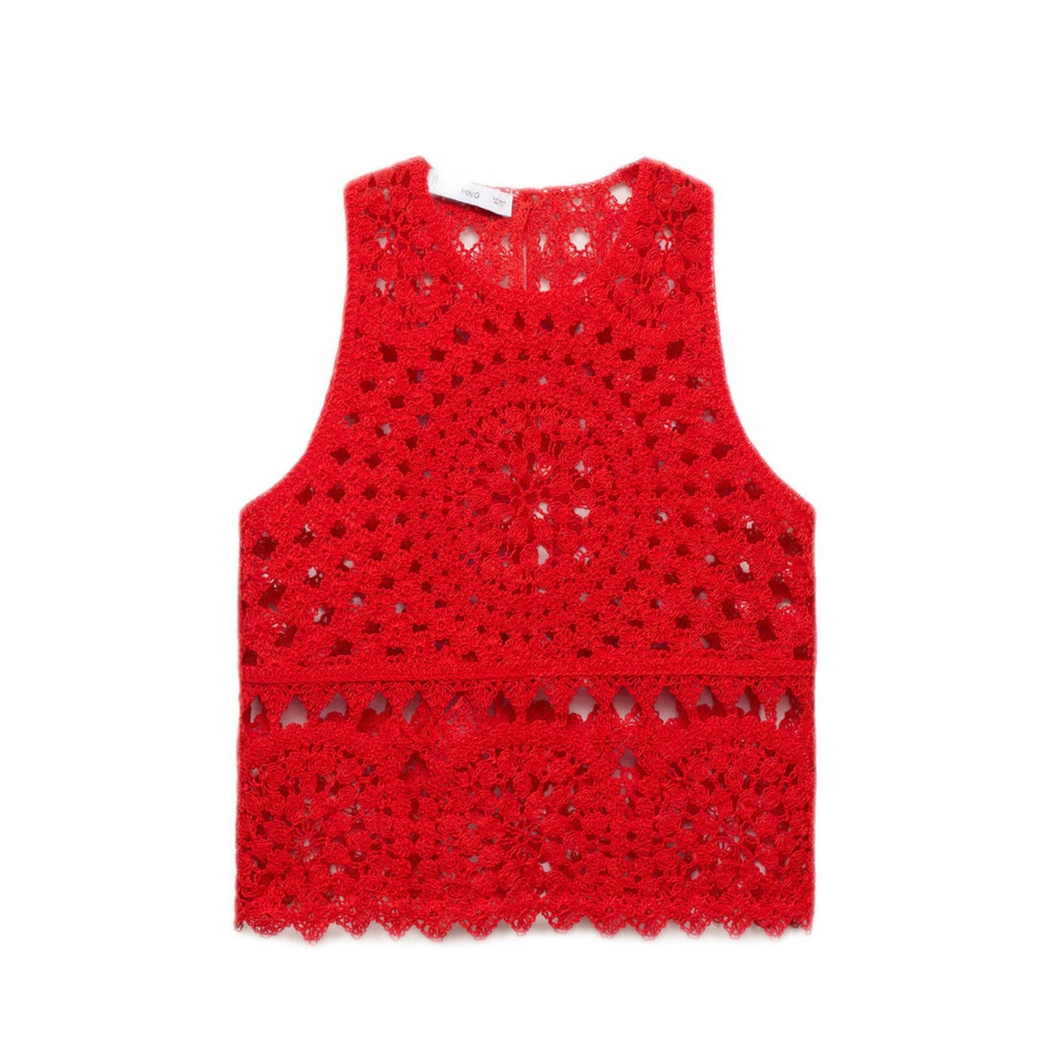Mango top rood crochet