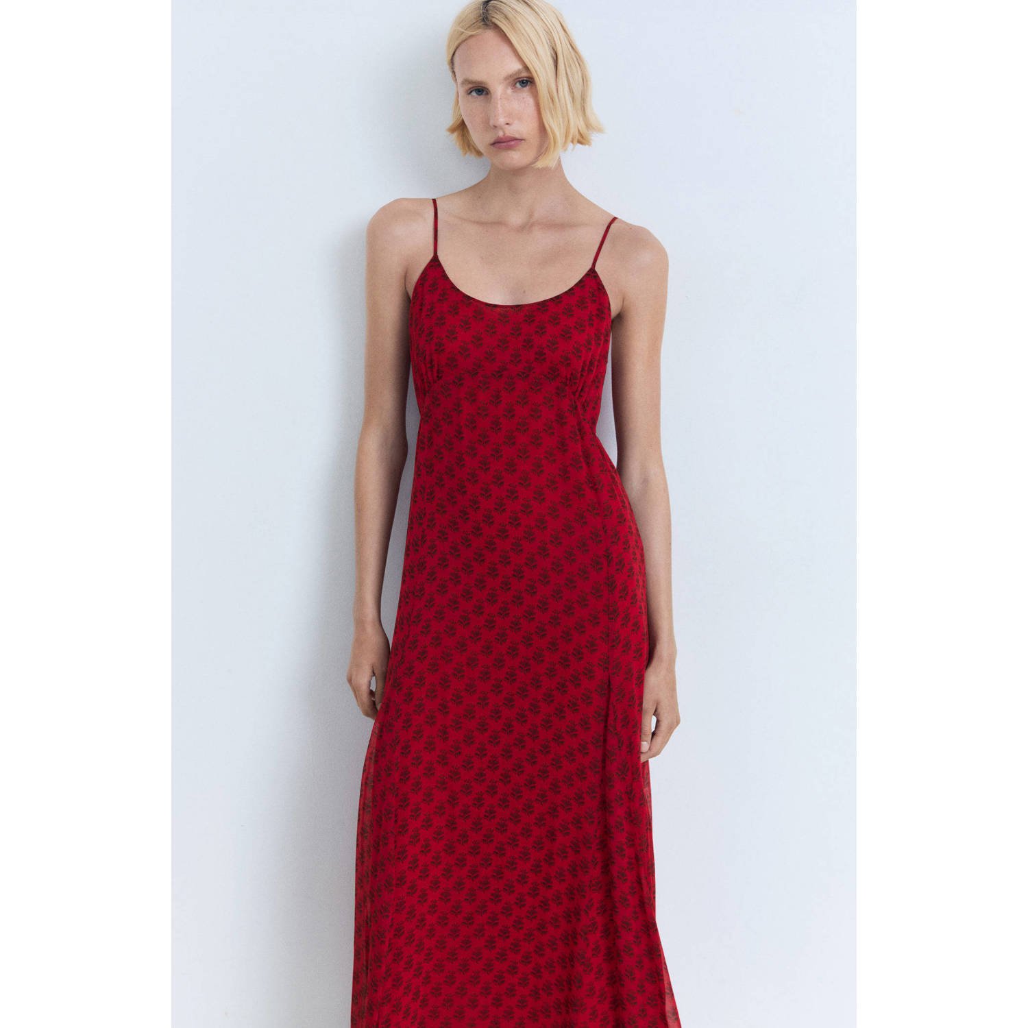 Mango zomerjurk rood