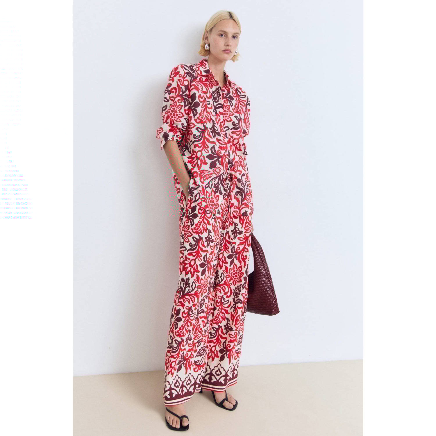 Mango blouse rood